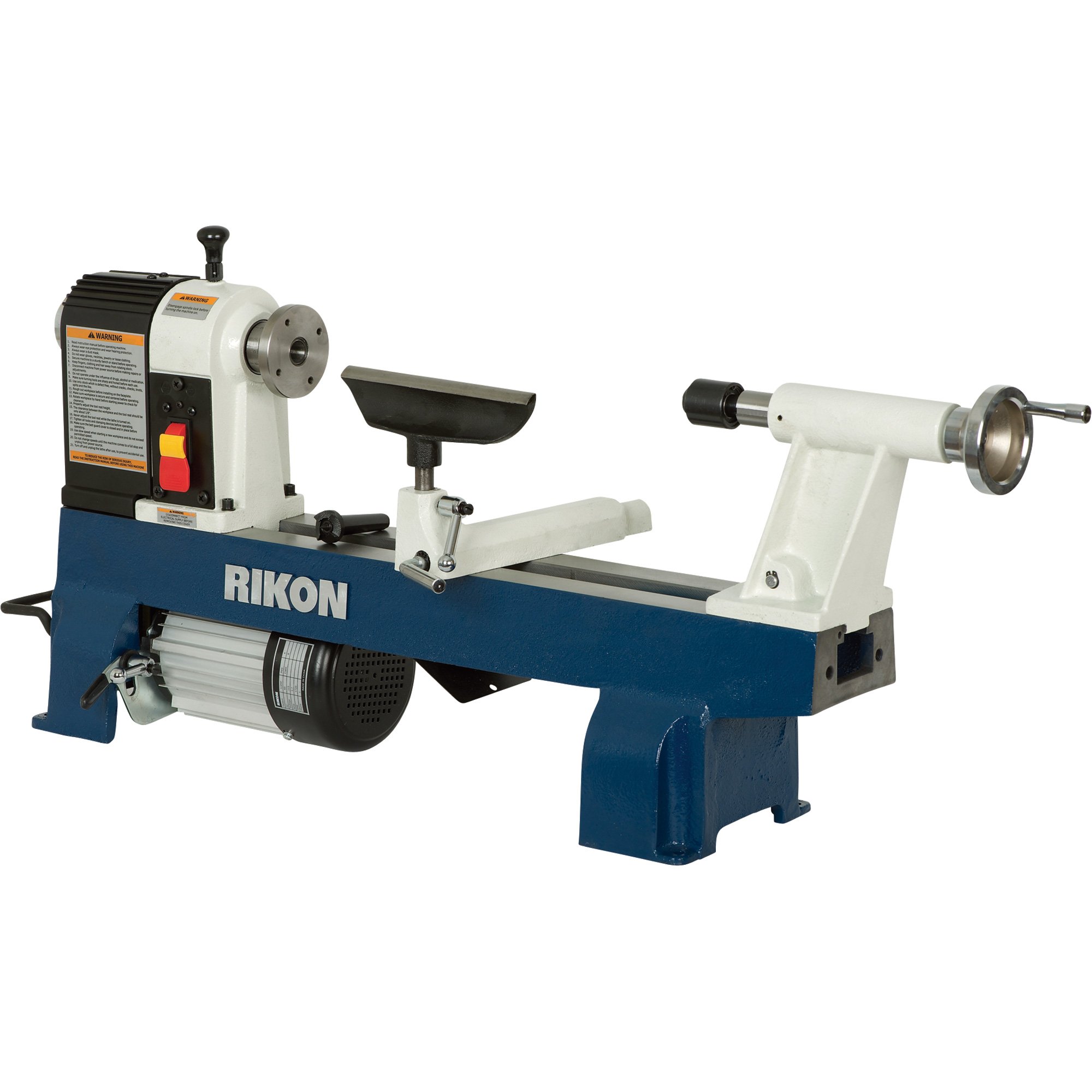 Rikon 12in. x 16in. Woodworking Mini Lathe — 1/2 HP, 3,450 RPM, Model# 70-100